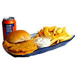 Double Chicken Burger Meal 