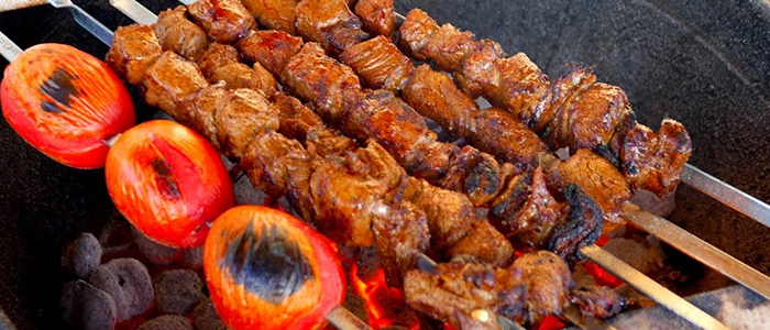 Shashlik Kebab  Nan 