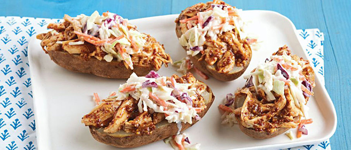 Baked Potato With Coleslaw 