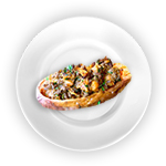 Baked Potato With Spicy Lamb 